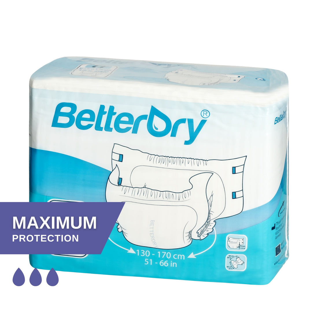 BetterDry 10 Adult Diapers