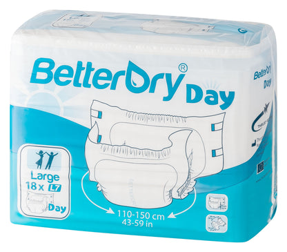 BetterDry Day L7 adult diapers polybag front