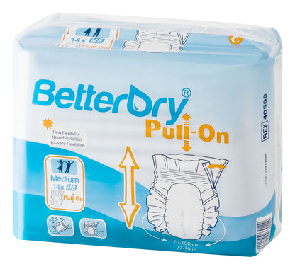 BetterDry Pull-On M8 adult diaper polybag front